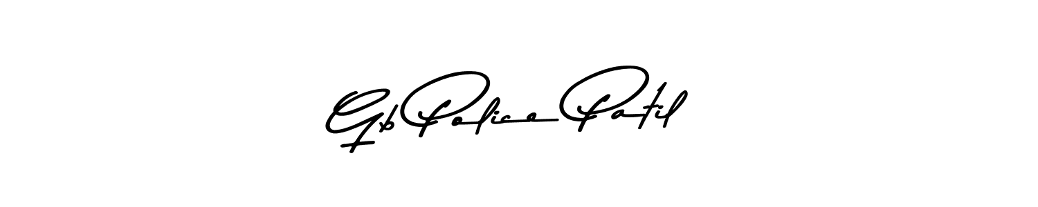 Design your own signature with our free online signature maker. With this signature software, you can create a handwritten (Asem Kandis PERSONAL USE) signature for name Gb Police Patil. Gb Police Patil signature style 9 images and pictures png