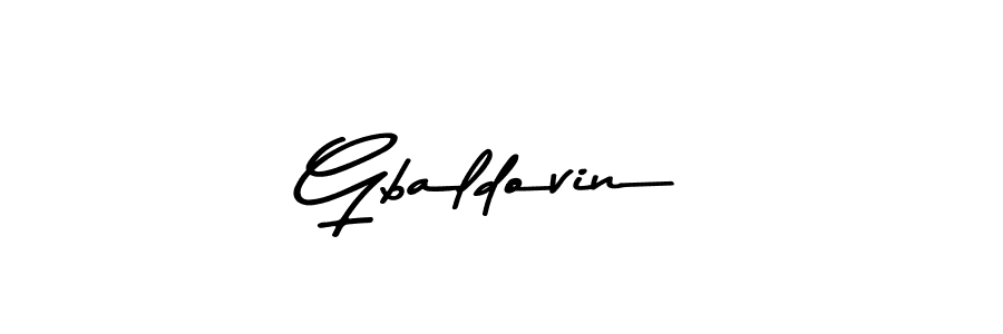 How to make Gbaldovin signature? Asem Kandis PERSONAL USE is a professional autograph style. Create handwritten signature for Gbaldovin name. Gbaldovin signature style 9 images and pictures png