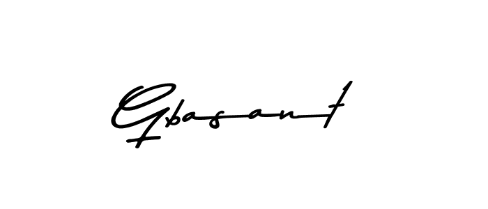 Use a signature maker to create a handwritten signature online. With this signature software, you can design (Asem Kandis PERSONAL USE) your own signature for name Gbasant. Gbasant signature style 9 images and pictures png