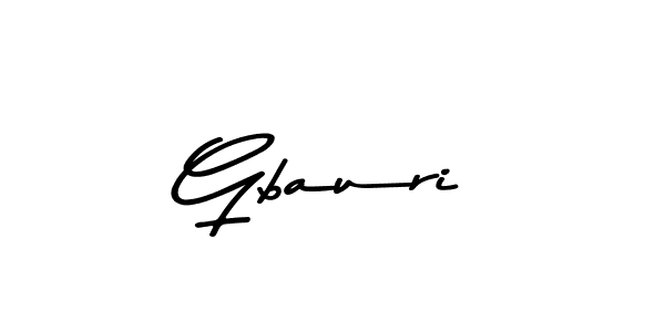 Design your own signature with our free online signature maker. With this signature software, you can create a handwritten (Asem Kandis PERSONAL USE) signature for name Gbauri. Gbauri signature style 9 images and pictures png