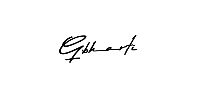 Similarly Asem Kandis PERSONAL USE is the best handwritten signature design. Signature creator online .You can use it as an online autograph creator for name Gbharti. Gbharti signature style 9 images and pictures png