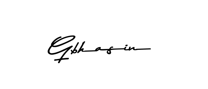 How to make Gbhasin signature? Asem Kandis PERSONAL USE is a professional autograph style. Create handwritten signature for Gbhasin name. Gbhasin signature style 9 images and pictures png