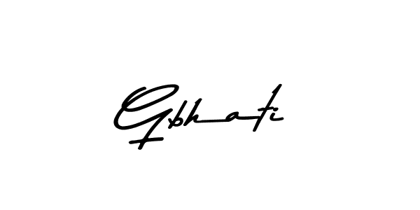 Make a beautiful signature design for name Gbhati. With this signature (Asem Kandis PERSONAL USE) style, you can create a handwritten signature for free. Gbhati signature style 9 images and pictures png