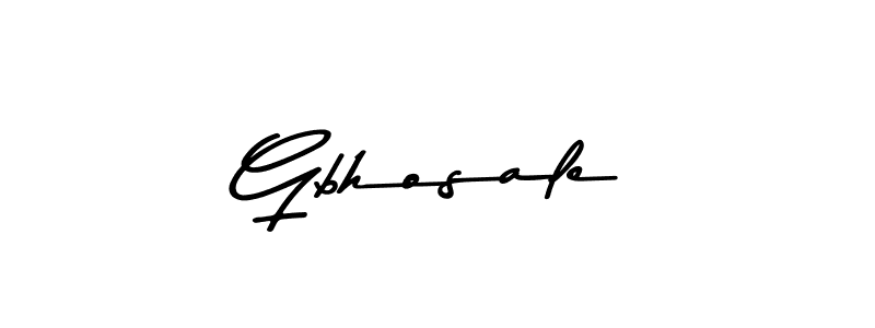 Make a beautiful signature design for name Gbhosale. With this signature (Asem Kandis PERSONAL USE) style, you can create a handwritten signature for free. Gbhosale signature style 9 images and pictures png