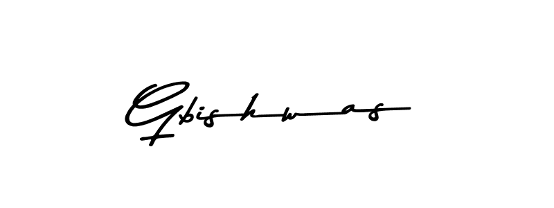 Gbishwas stylish signature style. Best Handwritten Sign (Asem Kandis PERSONAL USE) for my name. Handwritten Signature Collection Ideas for my name Gbishwas. Gbishwas signature style 9 images and pictures png