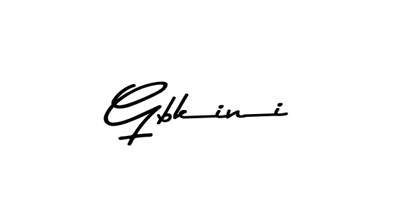 Use a signature maker to create a handwritten signature online. With this signature software, you can design (Asem Kandis PERSONAL USE) your own signature for name Gbkini. Gbkini signature style 9 images and pictures png