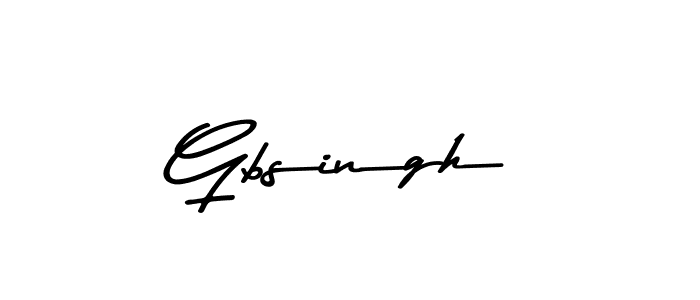 How to make Gbsingh signature? Asem Kandis PERSONAL USE is a professional autograph style. Create handwritten signature for Gbsingh name. Gbsingh signature style 9 images and pictures png