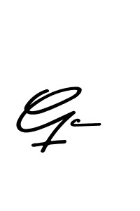 Create a beautiful signature design for name Gc. With this signature (Asem Kandis PERSONAL USE) fonts, you can make a handwritten signature for free. Gc signature style 9 images and pictures png
