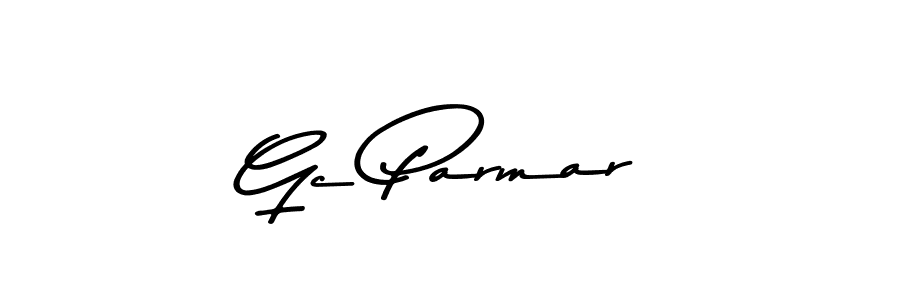 Design your own signature with our free online signature maker. With this signature software, you can create a handwritten (Asem Kandis PERSONAL USE) signature for name Gc Parmar. Gc Parmar signature style 9 images and pictures png