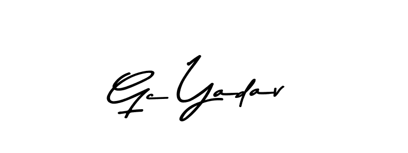 Also You can easily find your signature by using the search form. We will create Gc Yadav name handwritten signature images for you free of cost using Asem Kandis PERSONAL USE sign style. Gc Yadav signature style 9 images and pictures png