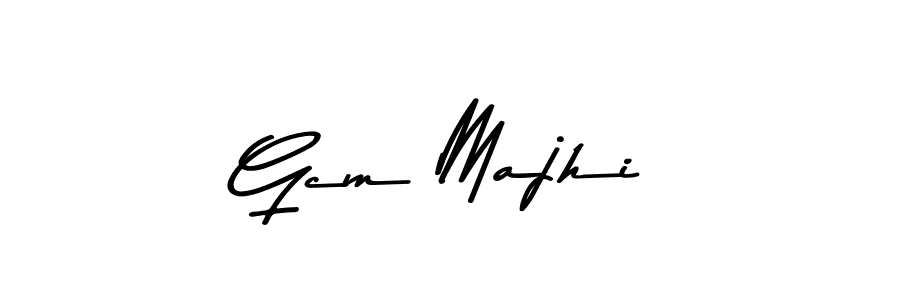 Also we have Gcm Majhi name is the best signature style. Create professional handwritten signature collection using Asem Kandis PERSONAL USE autograph style. Gcm Majhi signature style 9 images and pictures png