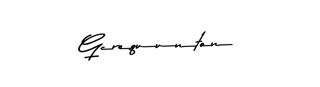 How to Draw Gcrequunton signature style? Asem Kandis PERSONAL USE is a latest design signature styles for name Gcrequunton. Gcrequunton signature style 9 images and pictures png