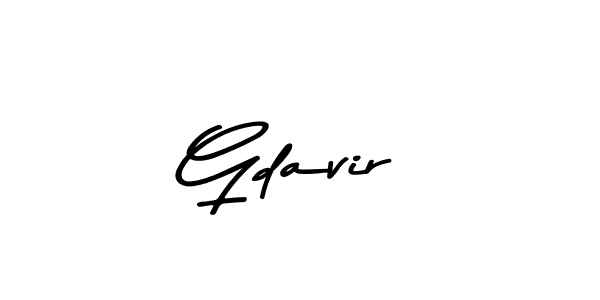 Use a signature maker to create a handwritten signature online. With this signature software, you can design (Asem Kandis PERSONAL USE) your own signature for name Gdavir. Gdavir signature style 9 images and pictures png
