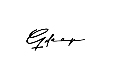 How to make Gdeep name signature. Use Asem Kandis PERSONAL USE style for creating short signs online. This is the latest handwritten sign. Gdeep signature style 9 images and pictures png