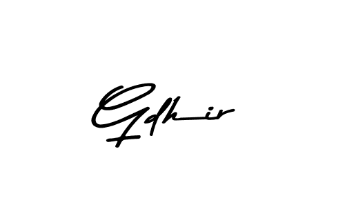 The best way (Asem Kandis PERSONAL USE) to make a short signature is to pick only two or three words in your name. The name Gdhir include a total of six letters. For converting this name. Gdhir signature style 9 images and pictures png