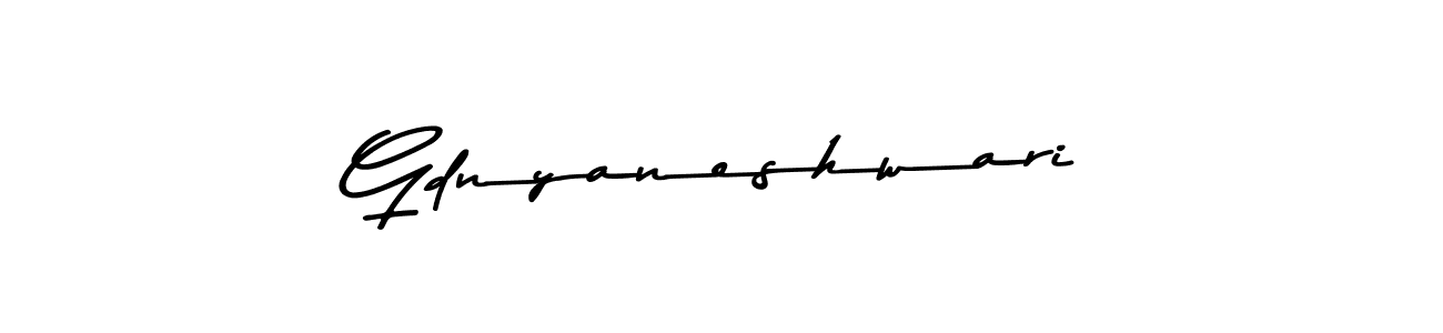 This is the best signature style for the Gdnyaneshwari name. Also you like these signature font (Asem Kandis PERSONAL USE). Mix name signature. Gdnyaneshwari signature style 9 images and pictures png
