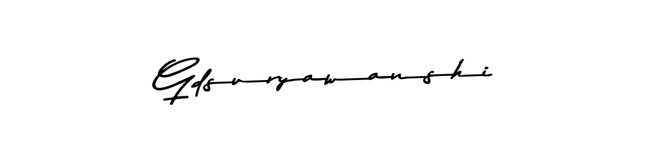 Create a beautiful signature design for name Gdsuryawanshi. With this signature (Asem Kandis PERSONAL USE) fonts, you can make a handwritten signature for free. Gdsuryawanshi signature style 9 images and pictures png