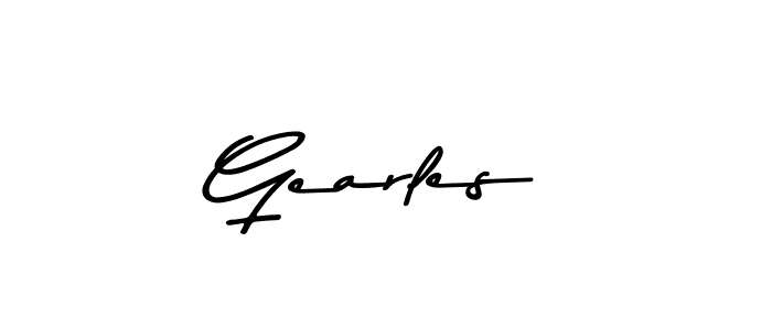 Gearles stylish signature style. Best Handwritten Sign (Asem Kandis PERSONAL USE) for my name. Handwritten Signature Collection Ideas for my name Gearles. Gearles signature style 9 images and pictures png