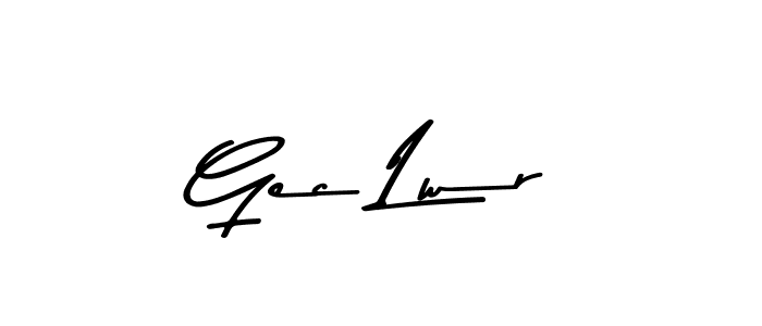 Make a beautiful signature design for name Gec Lwr. With this signature (Asem Kandis PERSONAL USE) style, you can create a handwritten signature for free. Gec Lwr signature style 9 images and pictures png