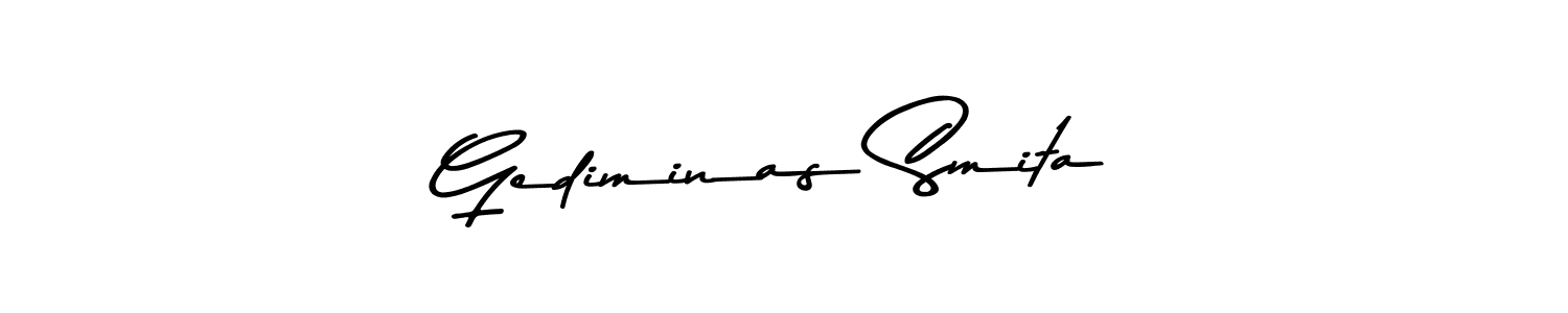 The best way (Asem Kandis PERSONAL USE) to make a short signature is to pick only two or three words in your name. The name Gediminas Smita include a total of six letters. For converting this name. Gediminas Smita signature style 9 images and pictures png