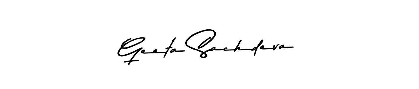 Here are the top 10 professional signature styles for the name Geeta Sachdeva. These are the best autograph styles you can use for your name. Geeta Sachdeva signature style 9 images and pictures png
