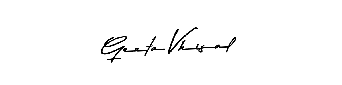 Also You can easily find your signature by using the search form. We will create Geeta Vhisal name handwritten signature images for you free of cost using Asem Kandis PERSONAL USE sign style. Geeta Vhisal signature style 9 images and pictures png