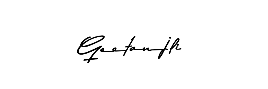 How to make Geetanjli name signature. Use Asem Kandis PERSONAL USE style for creating short signs online. This is the latest handwritten sign. Geetanjli signature style 9 images and pictures png