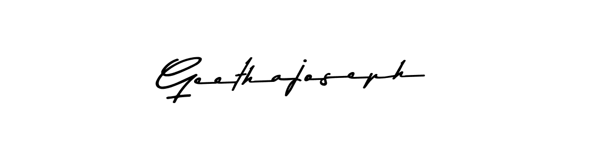 Use a signature maker to create a handwritten signature online. With this signature software, you can design (Asem Kandis PERSONAL USE) your own signature for name Geethajoseph. Geethajoseph signature style 9 images and pictures png