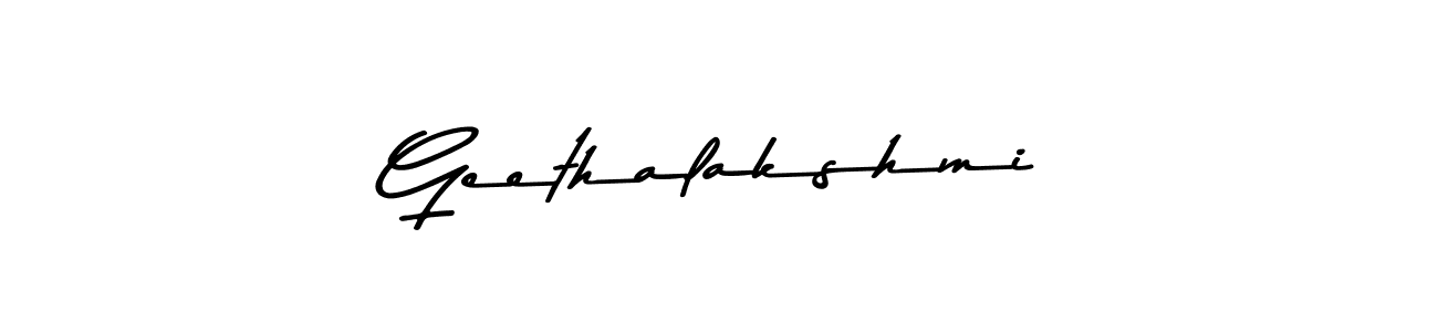 Design your own signature with our free online signature maker. With this signature software, you can create a handwritten (Asem Kandis PERSONAL USE) signature for name Geethalakshmi. Geethalakshmi signature style 9 images and pictures png
