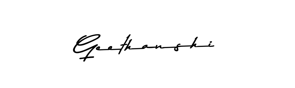 It looks lik you need a new signature style for name Geethanshi. Design unique handwritten (Asem Kandis PERSONAL USE) signature with our free signature maker in just a few clicks. Geethanshi signature style 9 images and pictures png