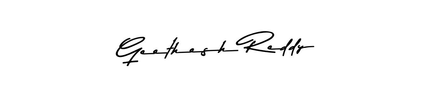 Design your own signature with our free online signature maker. With this signature software, you can create a handwritten (Asem Kandis PERSONAL USE) signature for name Geethesh Reddy. Geethesh Reddy signature style 9 images and pictures png