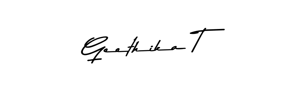 How to Draw Geethika T signature style? Asem Kandis PERSONAL USE is a latest design signature styles for name Geethika T. Geethika T signature style 9 images and pictures png