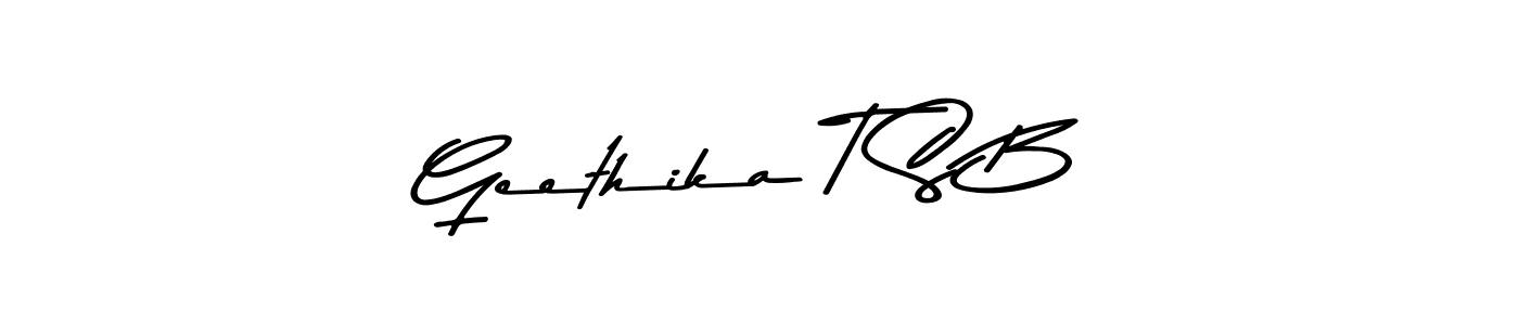 It looks lik you need a new signature style for name Geethika T S B. Design unique handwritten (Asem Kandis PERSONAL USE) signature with our free signature maker in just a few clicks. Geethika T S B signature style 9 images and pictures png