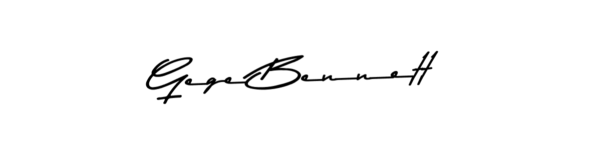 Similarly Asem Kandis PERSONAL USE is the best handwritten signature design. Signature creator online .You can use it as an online autograph creator for name Gege Bennett. Gege Bennett signature style 9 images and pictures png