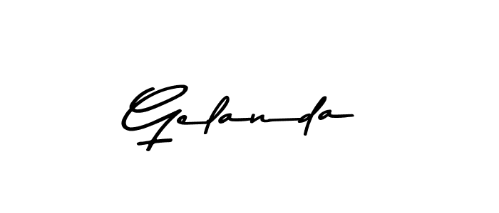 How to make Gelanda signature? Asem Kandis PERSONAL USE is a professional autograph style. Create handwritten signature for Gelanda name. Gelanda signature style 9 images and pictures png