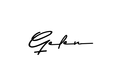 The best way (Asem Kandis PERSONAL USE) to make a short signature is to pick only two or three words in your name. The name Gelen include a total of six letters. For converting this name. Gelen signature style 9 images and pictures png