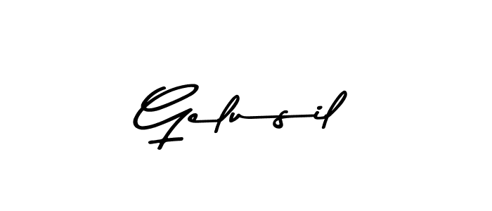 Similarly Asem Kandis PERSONAL USE is the best handwritten signature design. Signature creator online .You can use it as an online autograph creator for name Gelusil. Gelusil signature style 9 images and pictures png