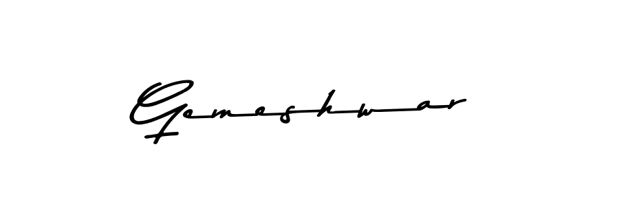 Here are the top 10 professional signature styles for the name Gemeshwar. These are the best autograph styles you can use for your name. Gemeshwar signature style 9 images and pictures png