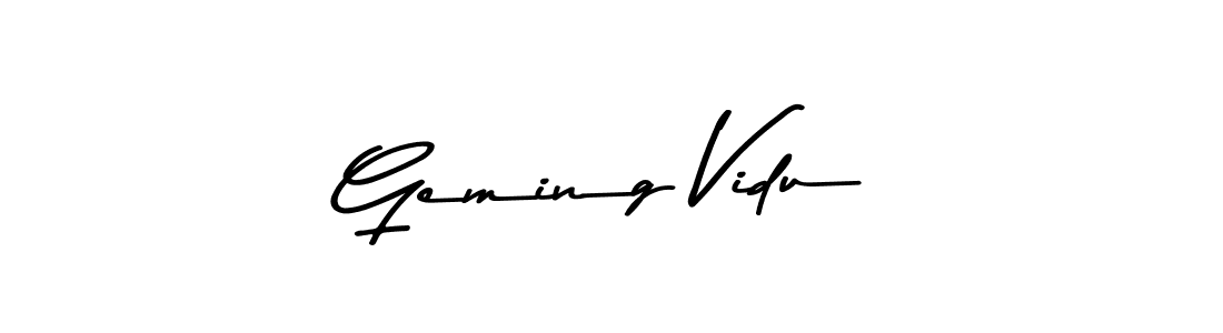 Once you've used our free online signature maker to create your best signature Asem Kandis PERSONAL USE style, it's time to enjoy all of the benefits that Geming Vidu name signing documents. Geming Vidu signature style 9 images and pictures png