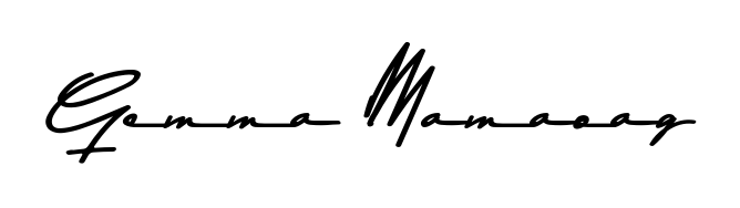 The best way (Asem Kandis PERSONAL USE) to make a short signature is to pick only two or three words in your name. For converting this name Gemma Mamaoag. Gemma Mamaoag signature style 9 images and pictures png