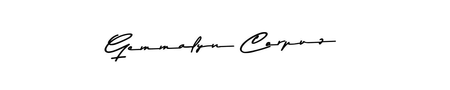 Make a beautiful signature design for name Gemmalyn Corpuz. With this signature (Asem Kandis PERSONAL USE) style, you can create a handwritten signature for free. Gemmalyn Corpuz signature style 9 images and pictures png