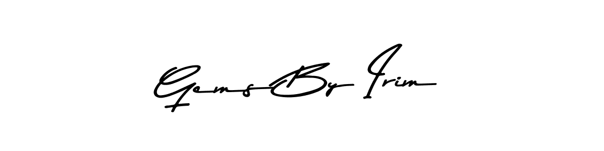 The best way (Asem Kandis PERSONAL USE) to make a short signature is to pick only two or three words in your name. The name Gems By Irim include a total of six letters. For converting this name. Gems By Irim signature style 9 images and pictures png