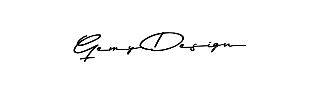 Also we have Gemy Design name is the best signature style. Create professional handwritten signature collection using Asem Kandis PERSONAL USE autograph style. Gemy Design signature style 9 images and pictures png