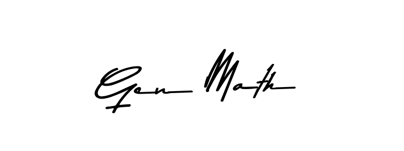 Also You can easily find your signature by using the search form. We will create Gen Math name handwritten signature images for you free of cost using Asem Kandis PERSONAL USE sign style. Gen Math signature style 9 images and pictures png