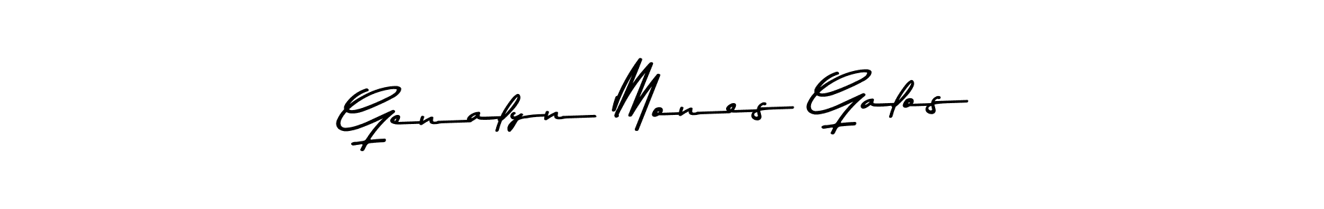 Make a beautiful signature design for name Genalyn Mones Galos. With this signature (Asem Kandis PERSONAL USE) style, you can create a handwritten signature for free. Genalyn Mones Galos signature style 9 images and pictures png