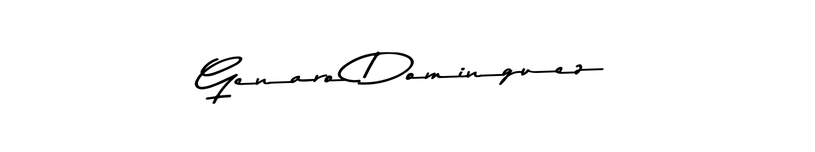 Make a beautiful signature design for name Genaro Dominguez. With this signature (Asem Kandis PERSONAL USE) style, you can create a handwritten signature for free. Genaro Dominguez signature style 9 images and pictures png