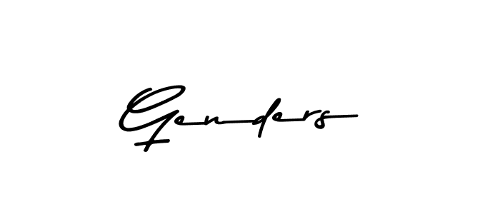 Genders stylish signature style. Best Handwritten Sign (Asem Kandis PERSONAL USE) for my name. Handwritten Signature Collection Ideas for my name Genders. Genders signature style 9 images and pictures png