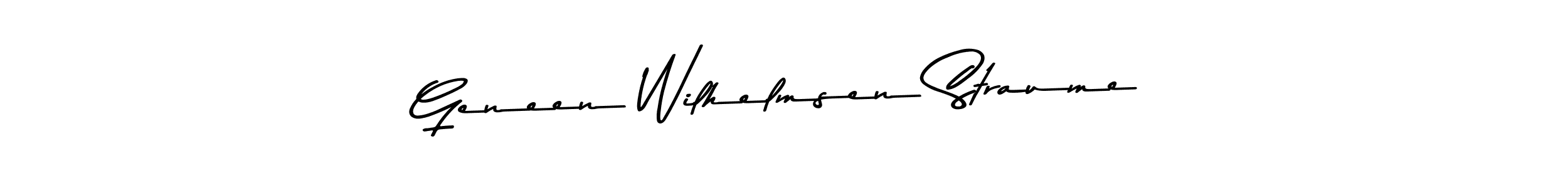 How to make Geneen Wilhelmsen Straume signature? Asem Kandis PERSONAL USE is a professional autograph style. Create handwritten signature for Geneen Wilhelmsen Straume name. Geneen Wilhelmsen Straume signature style 9 images and pictures png