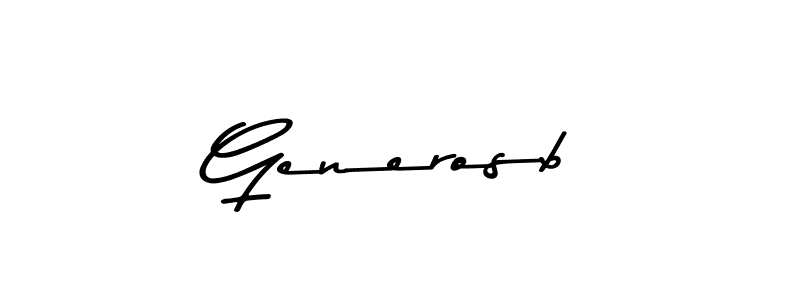 You should practise on your own different ways (Asem Kandis PERSONAL USE) to write your name (Generosb) in signature. don't let someone else do it for you. Generosb signature style 9 images and pictures png