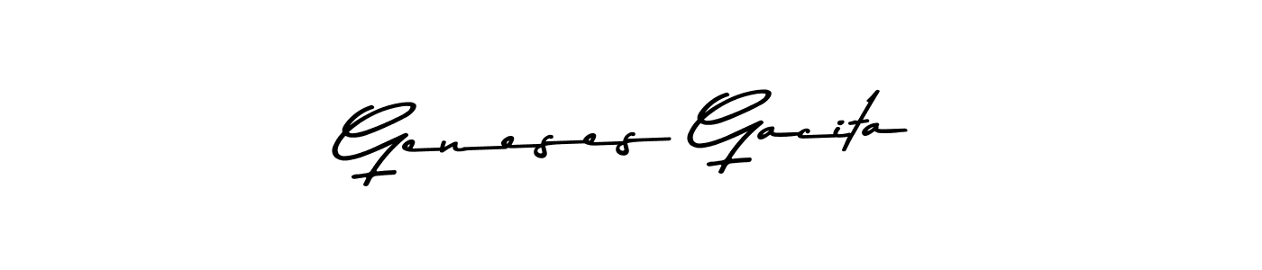 How to make Geneses Gacita signature? Asem Kandis PERSONAL USE is a professional autograph style. Create handwritten signature for Geneses Gacita name. Geneses Gacita signature style 9 images and pictures png